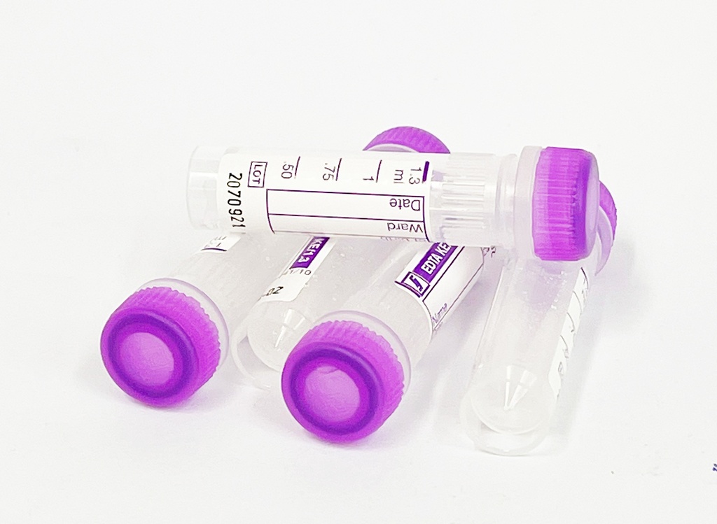 Lavender EDTA Tubes 1,5ml 100u.