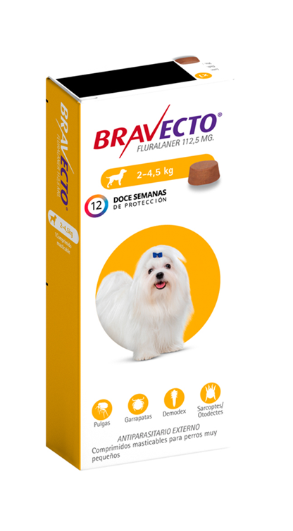 Bravecto 112.5MG 1x1 Tab 2 a 4,5KG